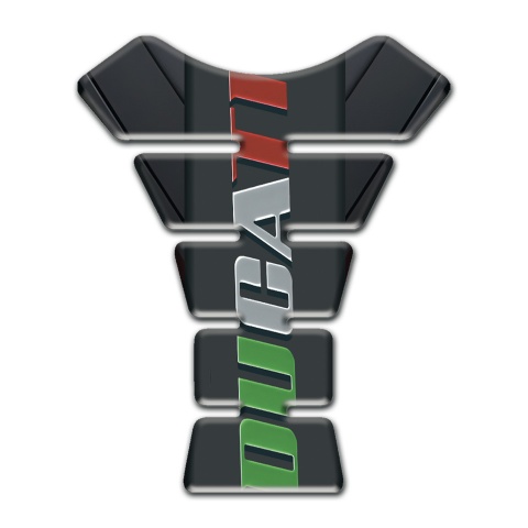 Ducati Tank Protector dark Decoration Base with Colorful Logo 