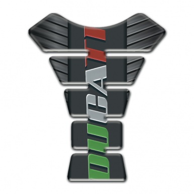 Ducati Tank Guard Pads Rubber Effect Design with Colorful Logo Style 
