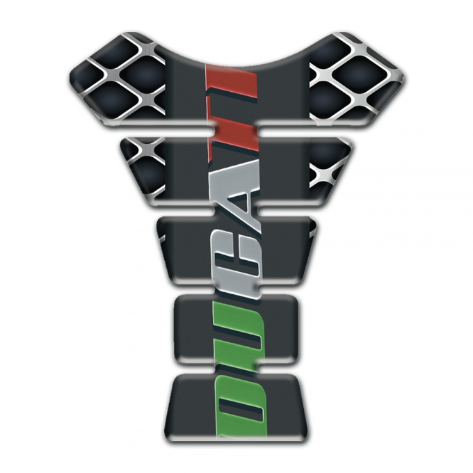 Ducati Tank Fuse Large Grid Design with Colorful Logo 