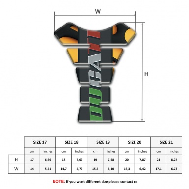Ducati Tank Fuse Orange Black base Colorful Logo Edition 