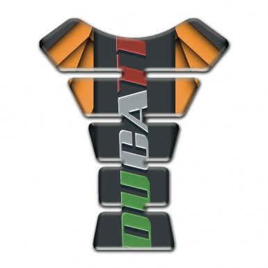 Ducati Tank Protector Orange Parts Warp style 