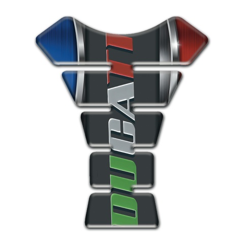 Ducati Tank Pad Motorbike Silver Details Motive 