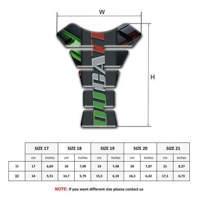 Ducati Tank Pad Protector Amazing 3D background Design 