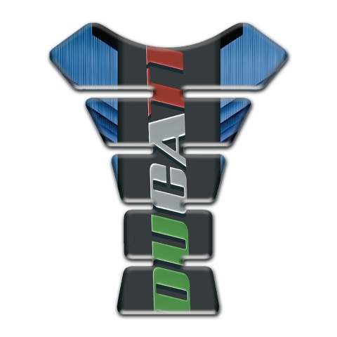 Ducati Tank Protector Navy Blue Base and Colorful Logo 