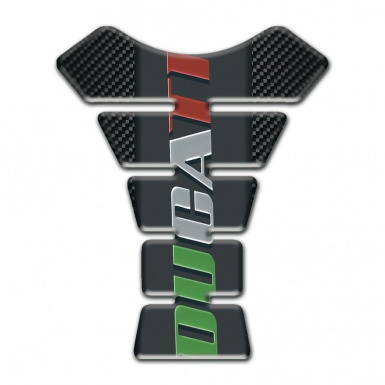 Ducati Tank Pad Protector Colorful logo Black carbon Edition 