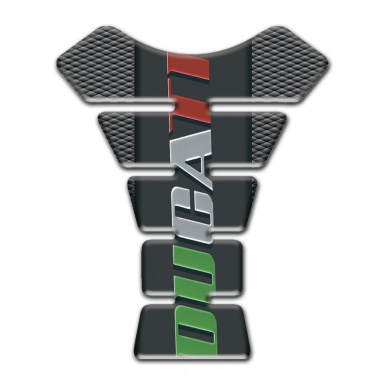 Ducati Tank Pad Motorbike Dark Gray Rough Effect Anti Slip Sticker 