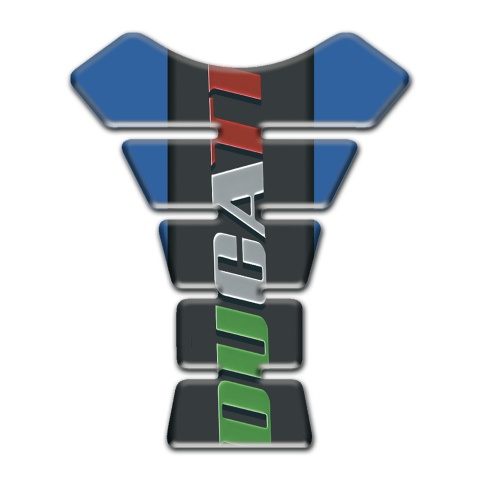 Ducati Tank Pad Protector Blue Base Colorful Logo 
