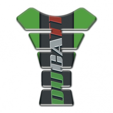Ducati Tank Protector Green Base Colorful Logo 