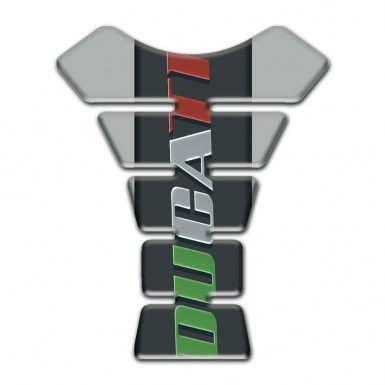 Ducati Tank Guard Pads Gray Base Colorful Logo 