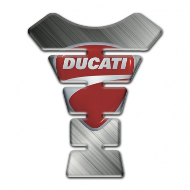 Ducati Tank Pad Protector Matte Surface Base Classic Red Gray Logo 