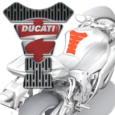 Ducati Tank Fuse Gray Ornament Base Classic Logo Design 