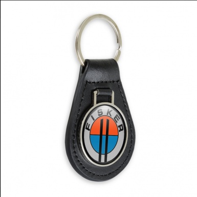 Karma Fisker Key Fob Leather Silver Black Ring Edition