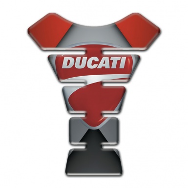 Ducati Tank Protector Gray Red Design 