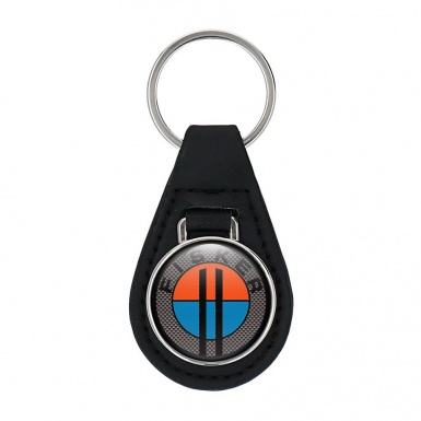 Karma Fisker Keyring Holder Leather  Dark Carbon Black Ring Edition