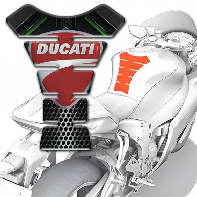 Ducati Tank Pad Motorbike Premium Quality Version with Classic logo