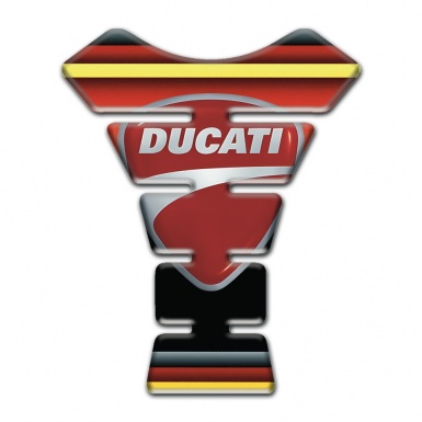Ducati Tank Pad Motorbike Multicolored Fundation Style with Classic Logo 