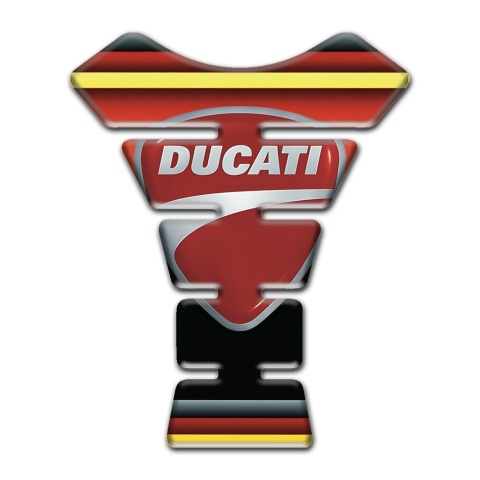 Ducati Tank Pad Motorbike Multicolored Fundation Style with Classic Logo 