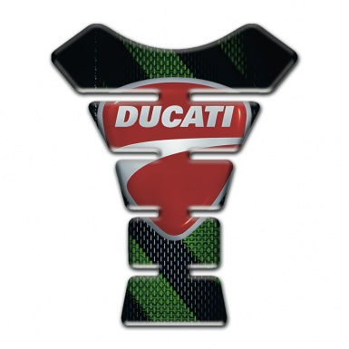Ducati Tank Fuse Black with Green Bands Edition 