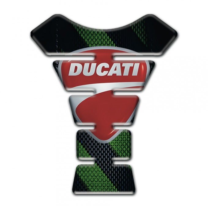 Ducati Tank Fuse Black with Green Bands Edition 