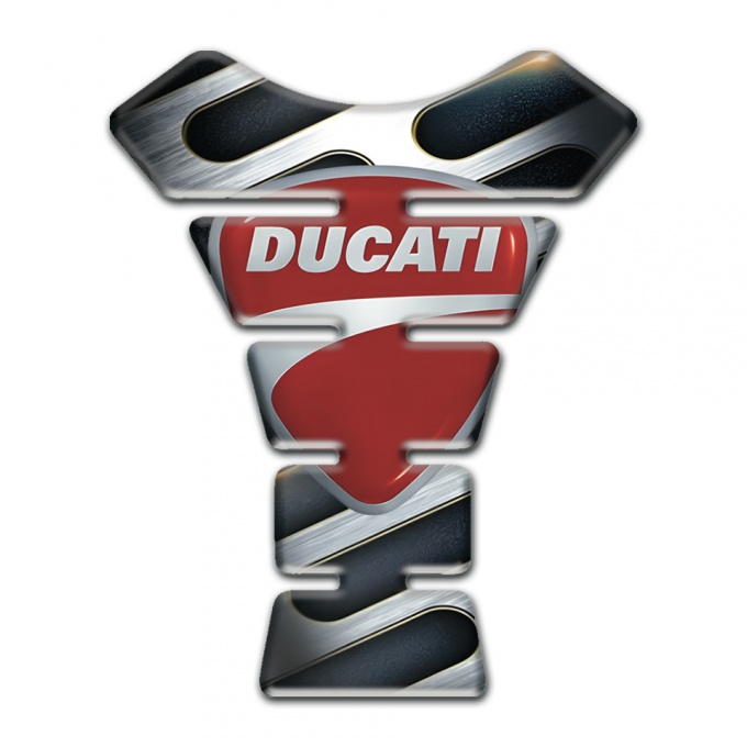 Ducati Tank Pad Motorbike Metal Ornament Base Effect 
