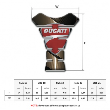 Ducati Tank Guard Pads Bronze Design 