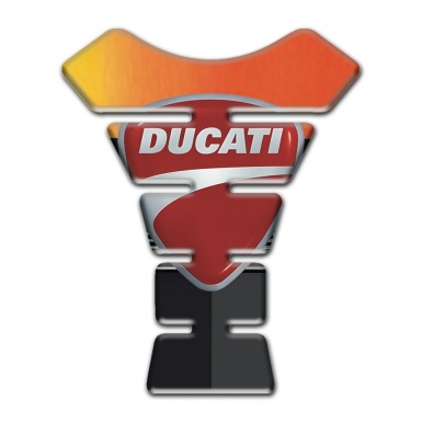 Ducati Tank Protector Orange Nuances base Classic Logo 
