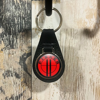 Karma Fisker Key Fob Leather Red Black Ring Edition