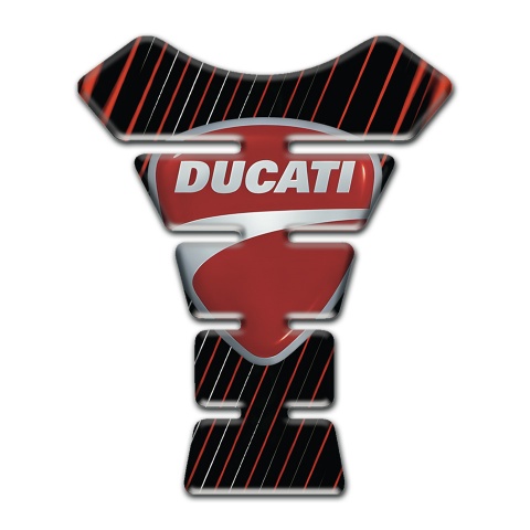 Ducati Tank Pad Protector Stripes Design 