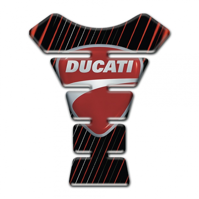 Ducati Tank Pad Protector Stripes Design 