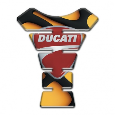 Ducati Tank Protector Orange Black Fundation Classic Logo 