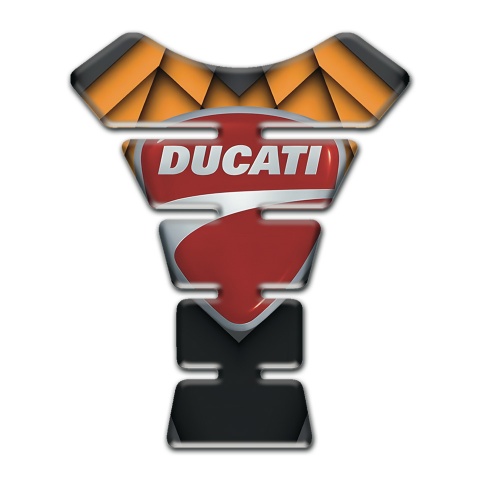Ducati Tank Guard Pads Orange Parts Fundation Style 