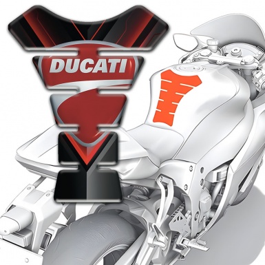 Ducati Tank Pad Motorbike Stylish Print 