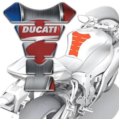 Ducati Tank Protector Anti Slip Sticker Unigue Vision 