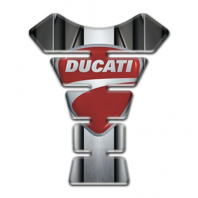 Ducati Tank Pad Protector Aluminium Tape Effect Print 