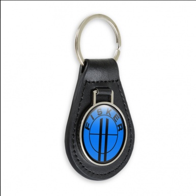Karma Fisker Leather Keychain Blue Black Ring Edition