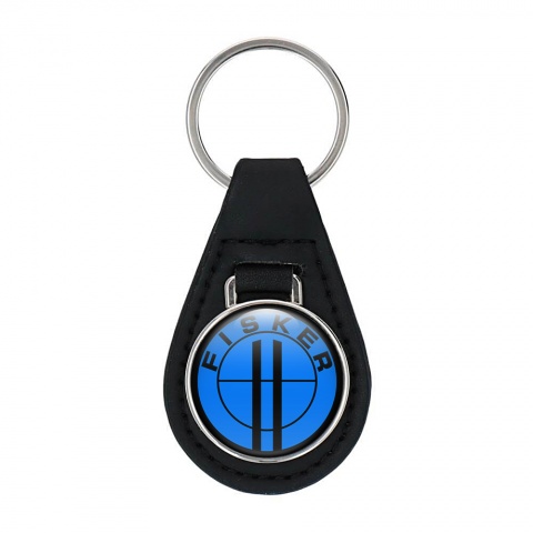 Karma Fisker Leather Keychain Blue Black Ring Edition