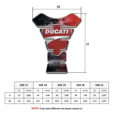 Ducati Tank Protector Mixed Colors Edition with Classic Logo 