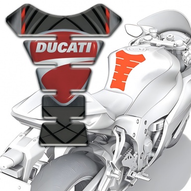 Ducati Silicone Sticker Tank Fuse High-Quality Print 