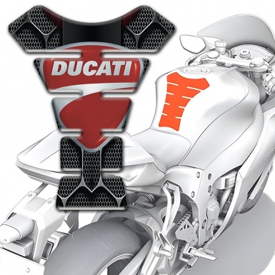 Ducati Tank Pad Motorbike 3D base Classic Logo Print 