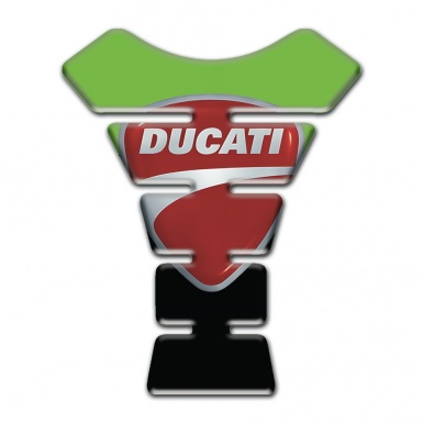 Ducati Tank Guard Pads Green Black Print 