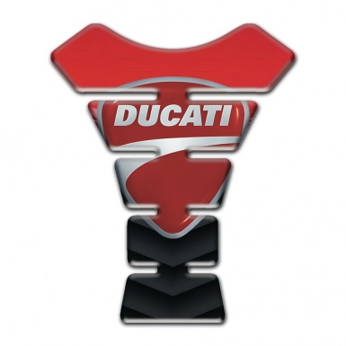 Ducati Tank Pad Motorbike Red Motive Print 