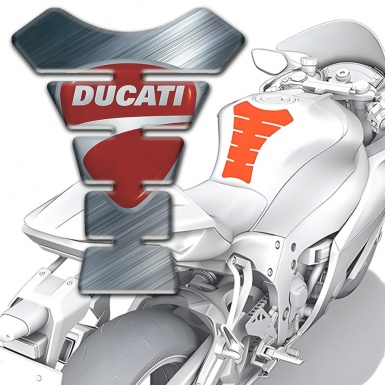 Ducati Tank Protector Polished Surface Print