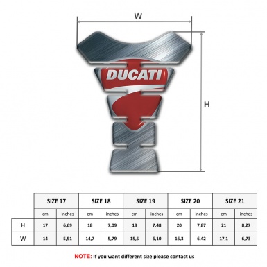 Ducati Tank Protector Polished Surface Print
