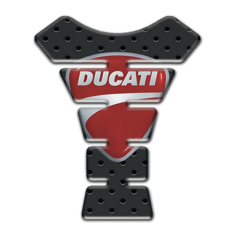 Ducati Tank Pad Protector Perforated Rubber Print 