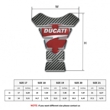 Ducati Tank Protector Classic Carbon Print 