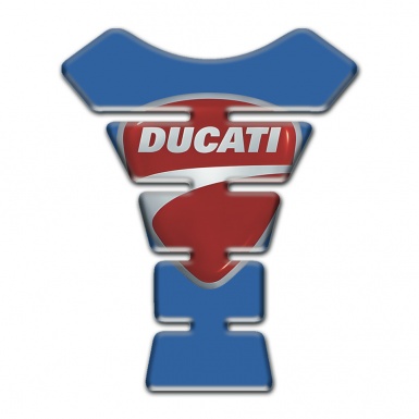 Ducati Tank Pad Protector Blue Print with Classic Logo 