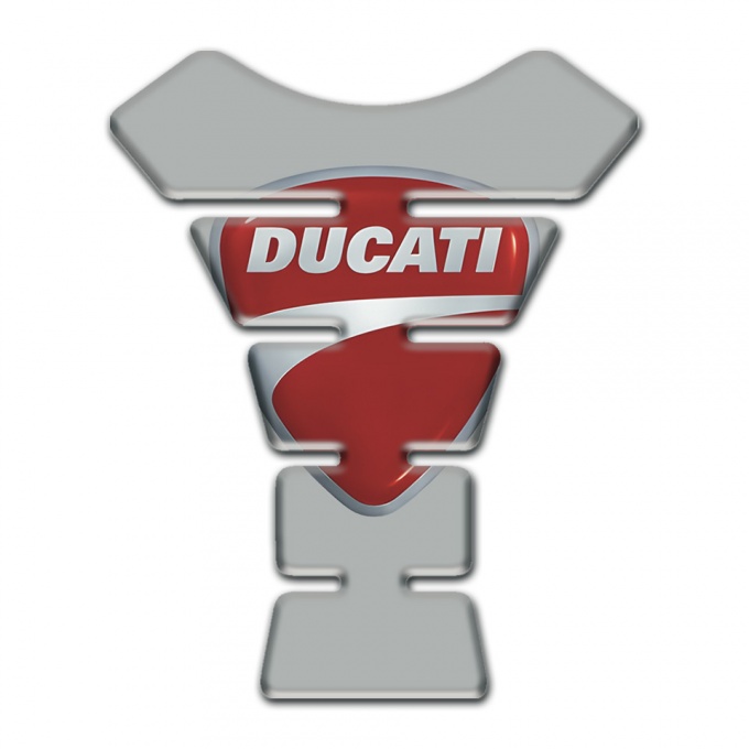 Ducati Tank Guard Pads Gray Print Classic Logo 
