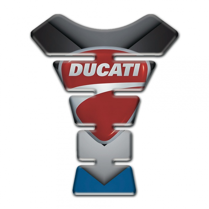 Ducati Tank Pad Protector V Shape Design print with Classic Logo 
