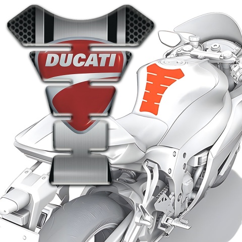 Ducati Tank Fuse Central Metal Panel Design Classic Logo 
