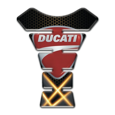 Ducati  Tank Pad Protector Orange Lights Edition 
